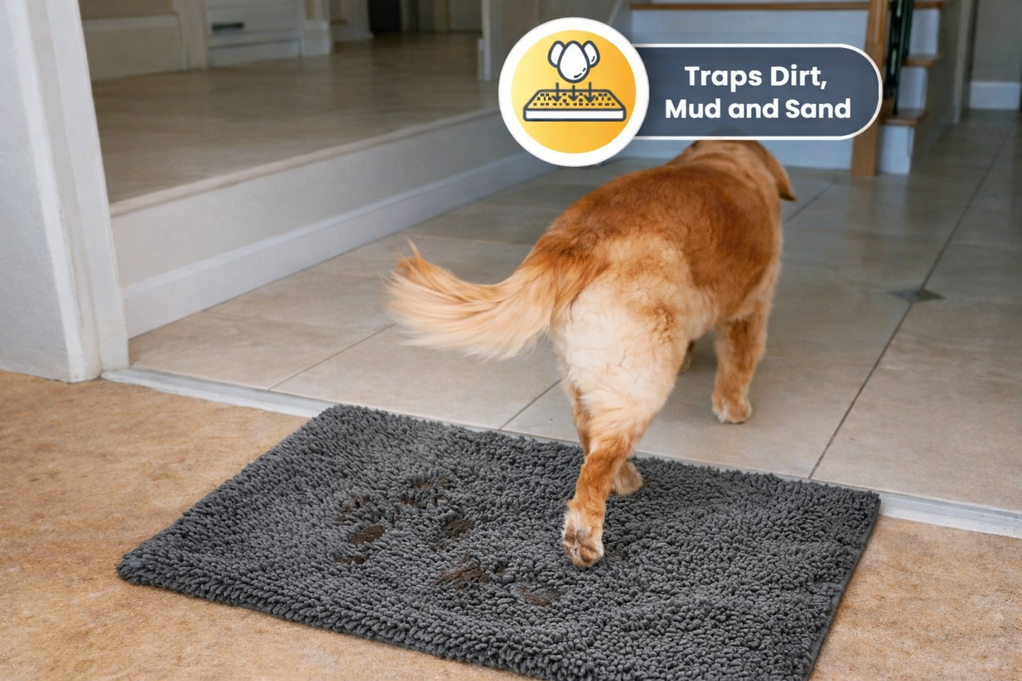Super Plush Microfiber Anti-Slip Pet Mat