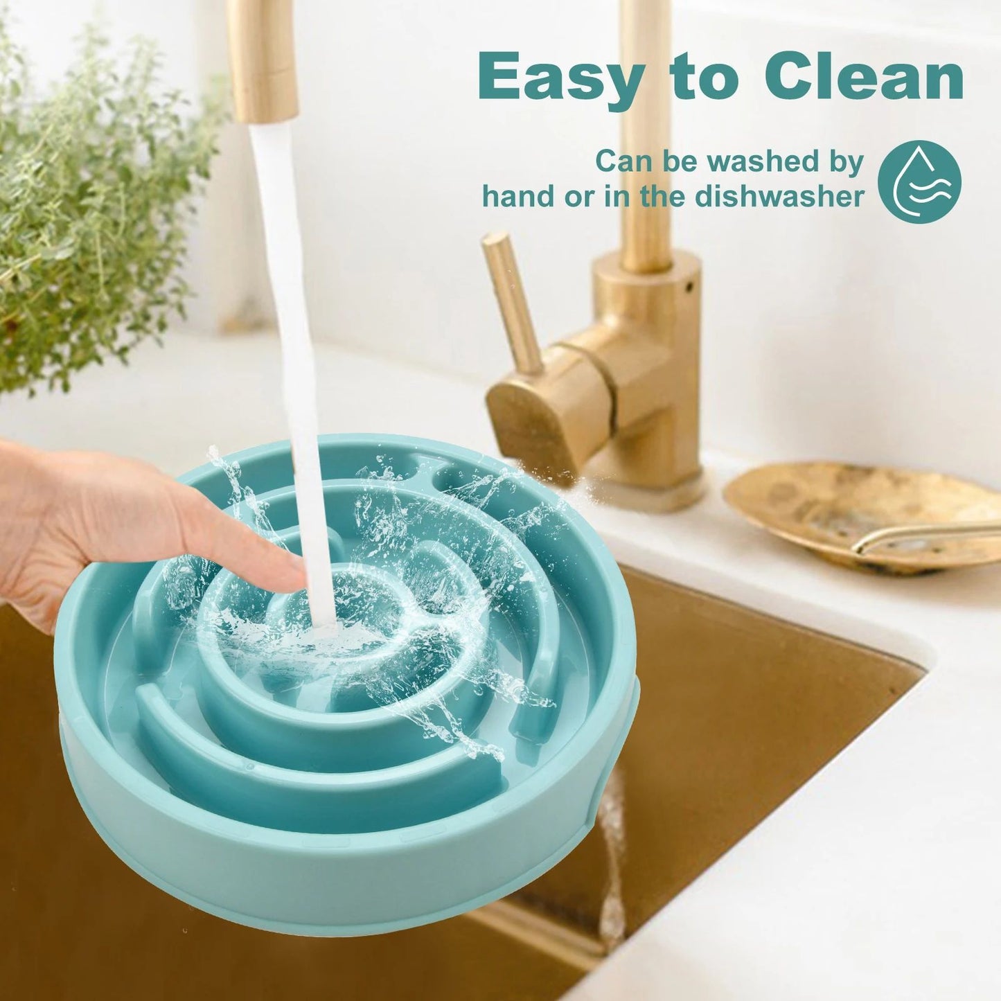 Anti-Gulping Slow Feeder Bowl