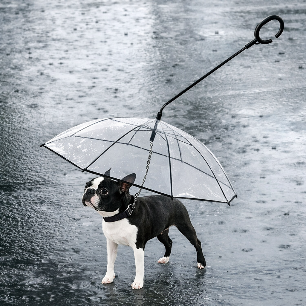 Rain-Proof Dog Umbrella for Stress-Free Walks