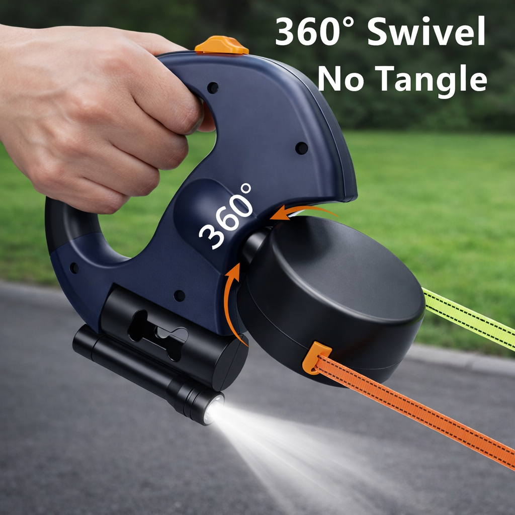 DuoPaws Glow Retractable Leash