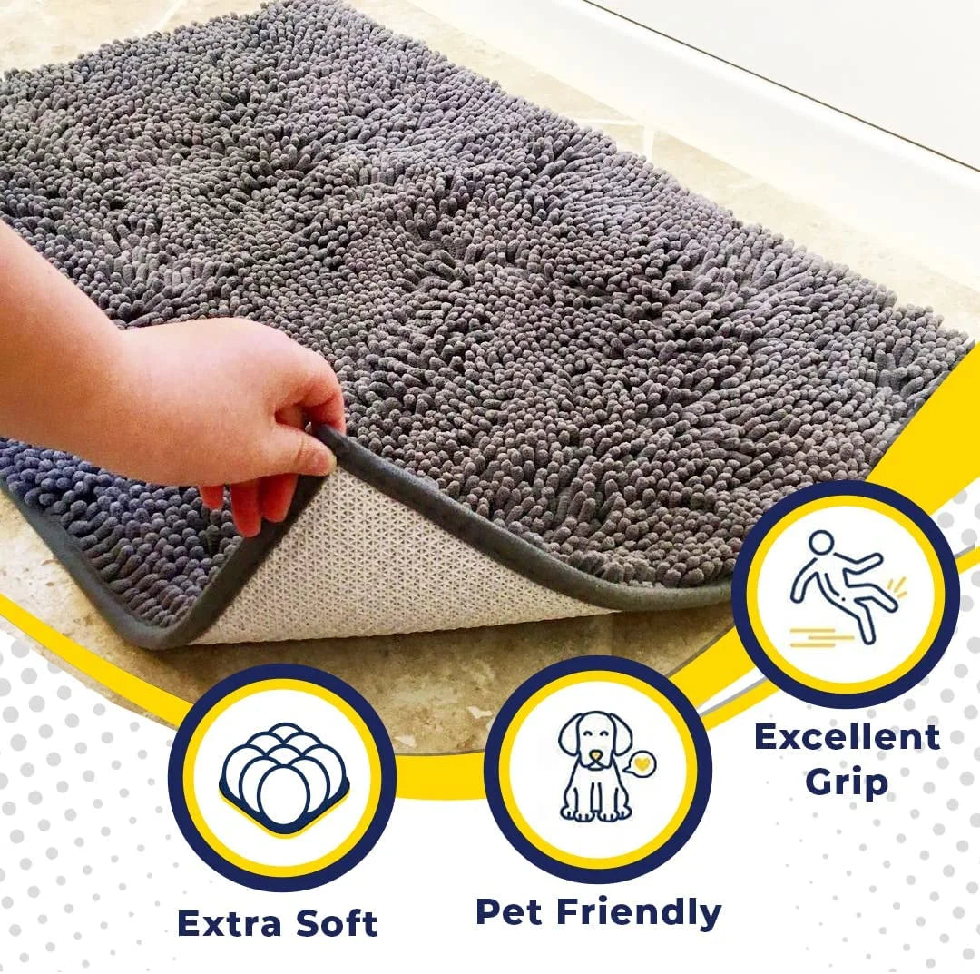 Super Plush Microfiber Anti-Slip Pet Mat