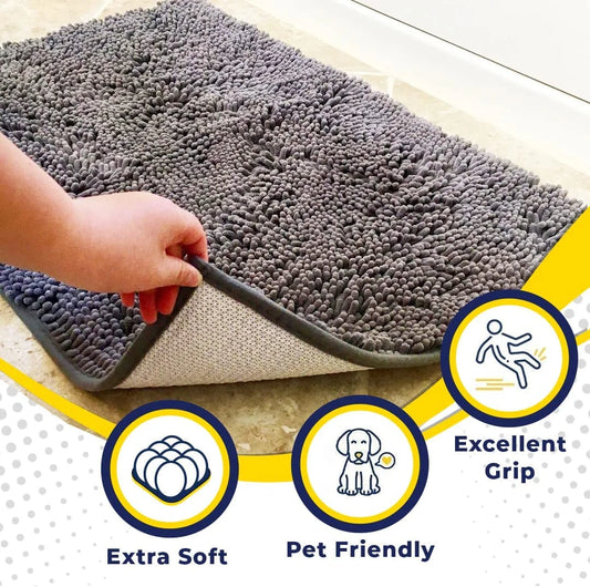 Super Plush Microfiber Anti-Slip Pet Mat