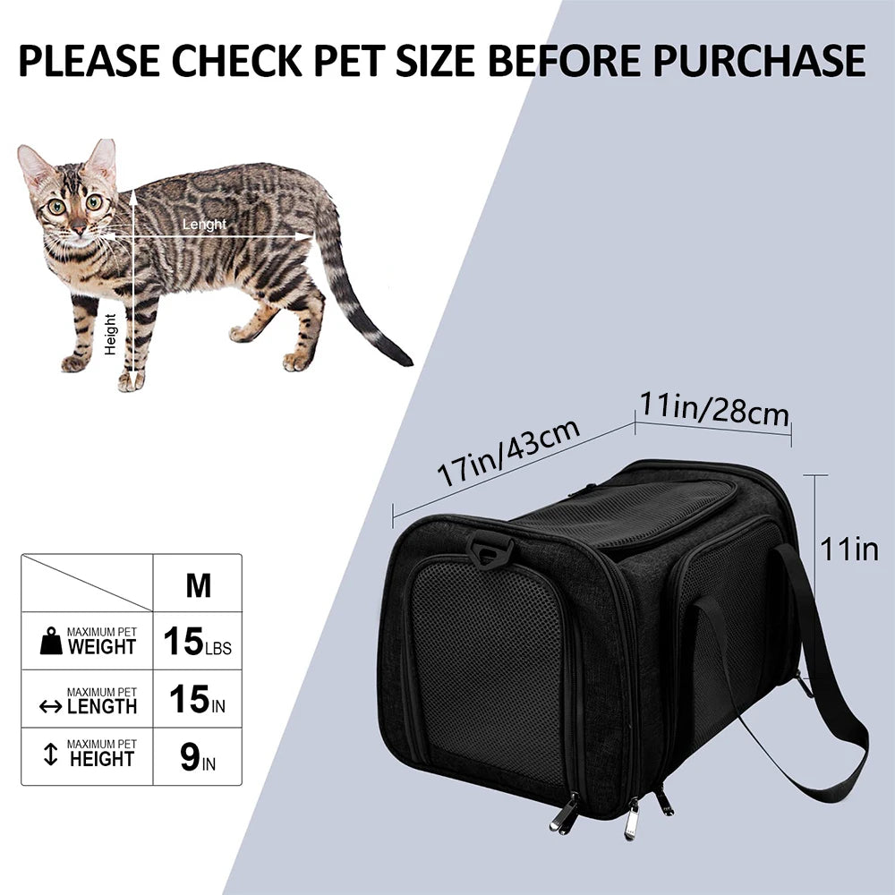 Expandable Pet Travel Carrier