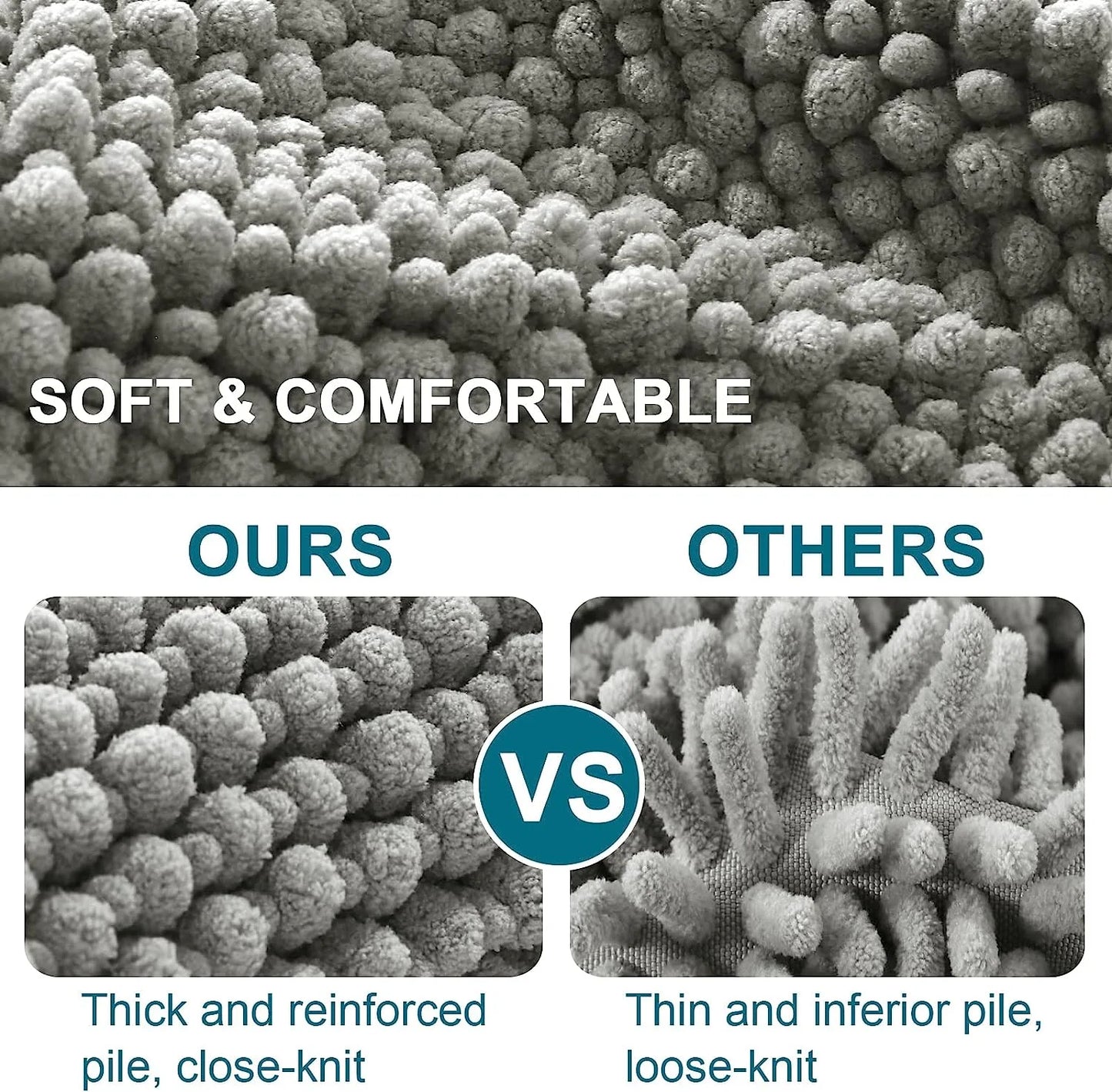 Super Plush Microfiber Anti-Slip Pet Mat